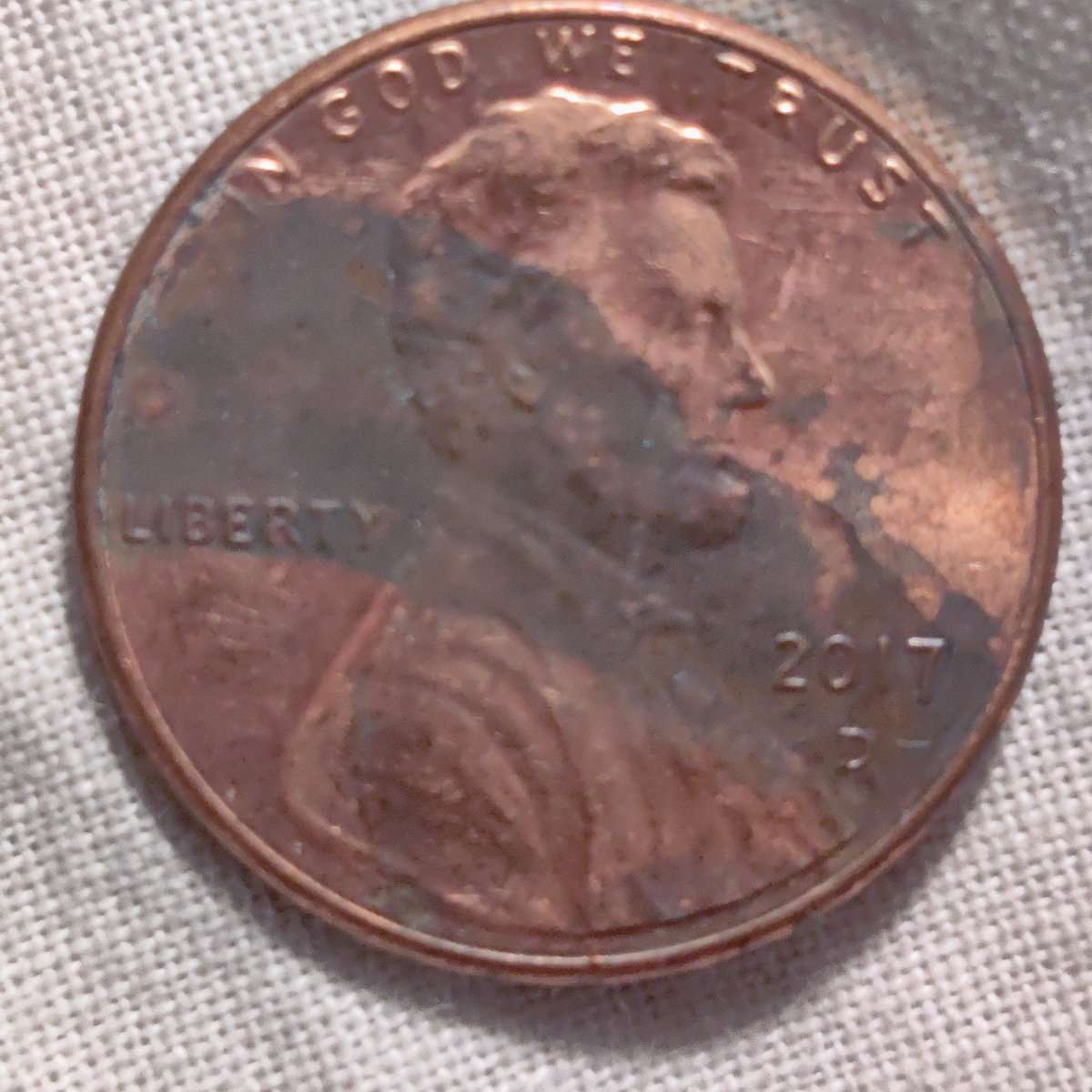 2017-Lincoln-Penny-What-Causes-Discoloration